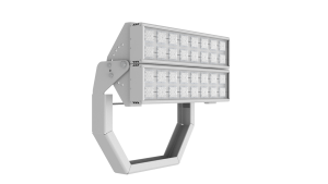 Светодиодный прожектор ГСУ-Экстра-Оптик-М-300(2x150)-220VAC-5К-Г90-ПК-ПР-67-С